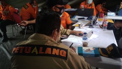 Pencarian korban sriwijaya jatuh team drone & rescue transportasi