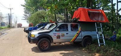 Berbagi sembako dan buka bersama di desa terpencil di babakan madang cisadon