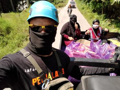 Rescue dan drop logistic pasca gempa Palu